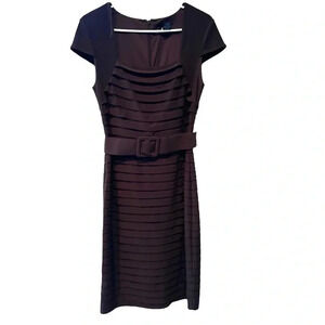 ADRIANNA PAPELL COLLECTION EUC WOMENS BROWN DRESSES DRESS FALL WINTER SIZE 8